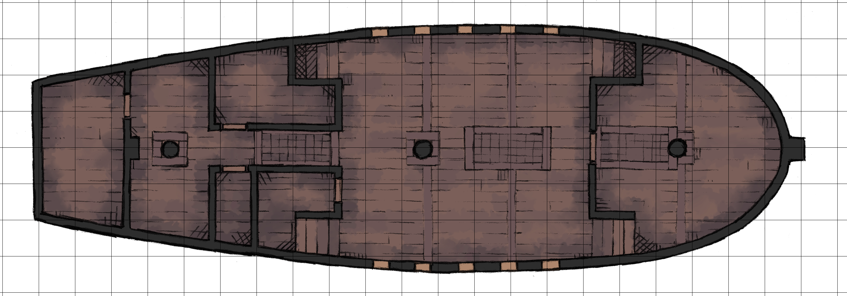 Riverboat Below Deck. Source: 2-Minute Tabletop